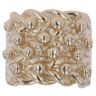 9ct Yellow Gold Four Row Keeper Ring