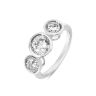 9ct White Gold 2.00ct Lab Grown Diamond Trilogy Ring