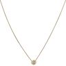 18ct Yellow Gold 0.10ct Brilliant Cut Diamond Pendant And Chain 18"