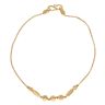 22ct Yellow Gold Trilogy Tube Bracelet 7"