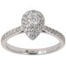 18ct White Gold 0.52ct Brilliant Cut Diamond Cluster Ring