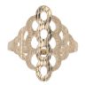 9ct Yellow Gold Patterned Cut Out Fancy Ring
