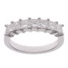 18ct White Gold 1.00ct Princess Cut Diamond Seven Stone Eternity Ring