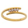 22ct Yellow Gold Cubic Zirconia Four Stone Twist Ring