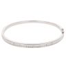 18ct White Gold 0.80ct Brilliant Cut Diamond Bangle
