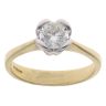 18ct Yellow and White Gold 0.75ct Diamond Solitaire Ring