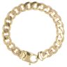 9ct Yellow Gold Plain Curb Bracelet 8.5"