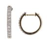 9ct Yellow Gold 0.22ct Brilliant Cut Lab Grown Diamond Hoop Earrings