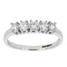 18ct White Gold Certificated 5 Stone Diamond Ring
