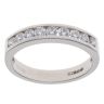 Platinum 0.50ct Brilliant Cut Diamond Half Eternity Ring
