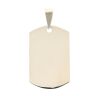 9ct Yellow Gold Plain Dog Tag Pendant