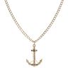 9ct Yellow Gold Anchor Pendant and Chain 18"