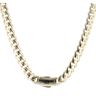 14ct Yellow Gold Monaco Curb Classic Plain Lock Chain 24"