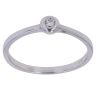 18ct White Gold 0.05ct Brilliant Cut Diamond Solitaire Ring