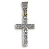 9ct Yellow Gold 0.09ct Diamond Pave Set Cross