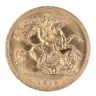1915 George V Large Head UK Half Sovereign Coin