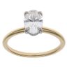 18ct Yellow Gold 1.60ct Oval Cut Lab Grown Diamond Solitaire Ring