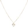 9ct Yellow and White Gold Heart Pendant and Chain 18"
