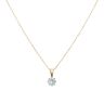 18ct Yellow Gold 0.50ct Brilliant Cut Diamond Solitaire Pendant and Chain 18"
