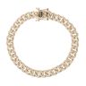 9ct Yellow Gold Cubic Zirconia Curb Bracelet 8.5"
