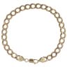 9ct Yellow Gold Curb Bracelet 9"