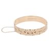 9ct Yellow Gold Patterned Hinged Bangle