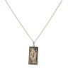 9ct Yellow Gold St George Frame Pendant and Chain 24"