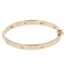 9ct Yellow Gold 1.00ct Brilliant Cut Diamond Bangle