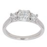 Platinum 1.00ct Brilliant Cut Diamond Trilogy Ring