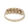 9ct Yellow Gold Two Row Keeper Ring