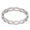 Silver Cubic Zirconia Chain Link Fancy Ring By Icesia