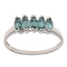 9ct White Gold Green Sapphire Eternity Ring