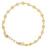 22ct Yellow And White Gold Fancy Granulation Bracelet 7"