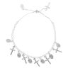 Silver Rosary Bead Style Toggle Bracelet By Icesia