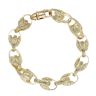 9ct Yellow Gold Tulip Bracelet 9"