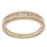 18ct Yellow Gold 0.33ct Brilliant Cut Diamond Half Eternity Ring