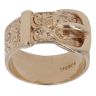 9ct Yellow Gold Patterned Buckle Ring