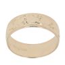9ct Yellow Gold Patterned Wedding Band 6.5mm