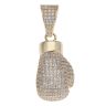9ct Yellow Gold Cubic Zirconia Boxing Glove Pendant