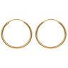 22ct Yellow Gold Plain Hoop Earrings