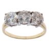 18ct Yellow Gold 3.75ct Brilliant Cut Diamond Trilogy Ring