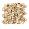 9ct Yellow Gold Four Row Keeper Ring