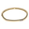 18ct Yellow Gold 0.06ct Diamond Trilogy Bangle