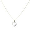 14ct Yellow Gold Children's Cubic Zirconia Heart Infinity Pendant and Chain 16"
