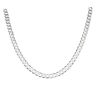 Silver Flat Curb Chain 20" by Icesia