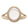 9ct Yellow Gold Moonstone Solitaire Ring