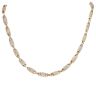 14ct Yellow And White Gold Greek Key Chain 24"