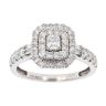 18ct White Gold 0.81ct Diamond Cluster Ring
