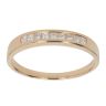 18ct Yellow Gold 0.36ct Princess Cut Diamond Half Eternity Ring