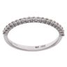 18ct White Gold 0.10ct Diamond Half Eternity Ring